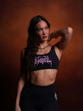 WOLVES HESH FOREVER SOTO ENERGY BRA in NIGHTSHADE